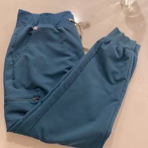 Figs Teal Zamora jogger size large scrub pants
